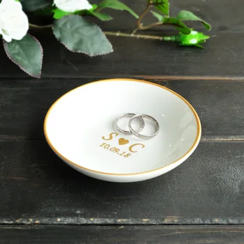 Custom Wedding Ring Holder, Personalized Initials and Date, Personalized Ring Dish, Custom Jewelry Dish, Wedding Gift 
Custom Wedding Ring Holder, Personalized Initials and Date, Personalized Ring Dish, Custom Jewelry Dish, Wedding Gift