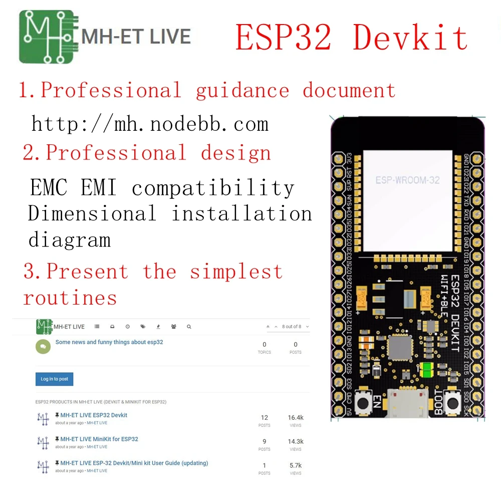 Модуль макетной платы ESP32 wi fi + Bluetooth сверхнизкое энергопотребление ESP 32