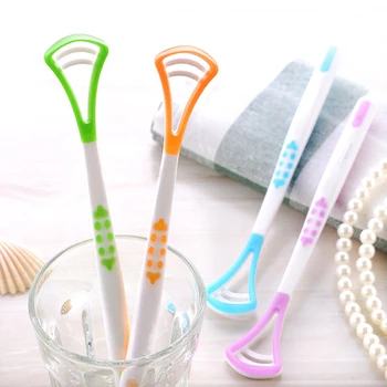 Tongue Cleaner Double Sides Usable Tongue Coating Scraper Food Grade Material Anti-slip Handle No-toxic Remove Oral Odor
Tongue Cleaner Double Sides Usable Tongue Coating Scraper Food Grade Material Anti-slip Handle No-toxic Remove Oral Odor