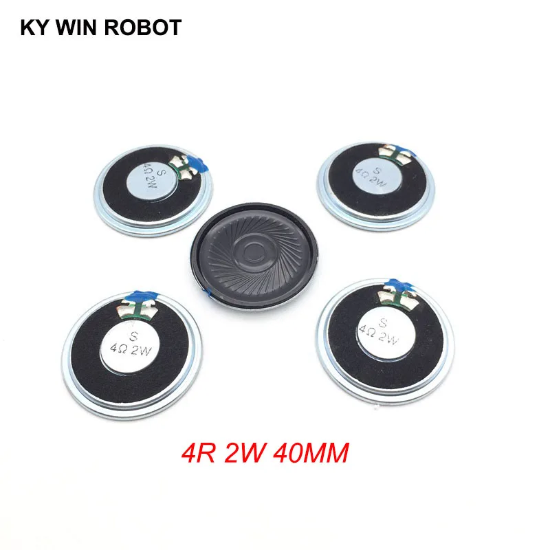 5pcs/lot New Ultra-thin Mini speaker 4 ohms 2 watt 2W 4R speaker Diameter 40MM 4CM thickness 5MM
5pcs/lot New Ultra-thin Mini speaker 4 ohms 2 watt 2W 4R speaker Diameter 40MM 4CM thickness 5MM