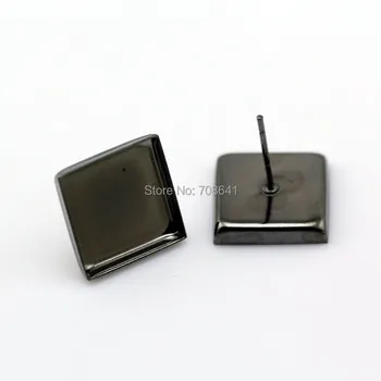 Blank Earrings Bases Square Deep wall cups Bezel Cabochon Stud pin Earrings post Settings DIY Findings Gunmetal Black Plated
Blank Earrings Bases Square Deep wall cups Bezel Cabochon Stud pin Earrings post Settings DIY Findings Gunmetal Black Plated