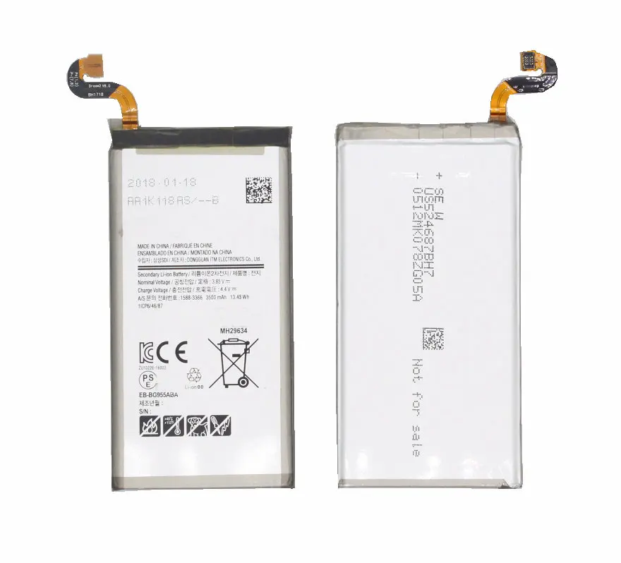 10pcs /lot 3500mAh EB-BG955ABE Replacement Battery For Samsung Galaxy S8 Plus G9550 G955 G955F G955A G955T G955S G955R4 G955V
10pcs /lot 3500mAh EB-BG955ABE Replacement Battery For Samsung Galaxy S8 Plus G9550 G955 G955F G955A G955T G955S G955R4 G955V
