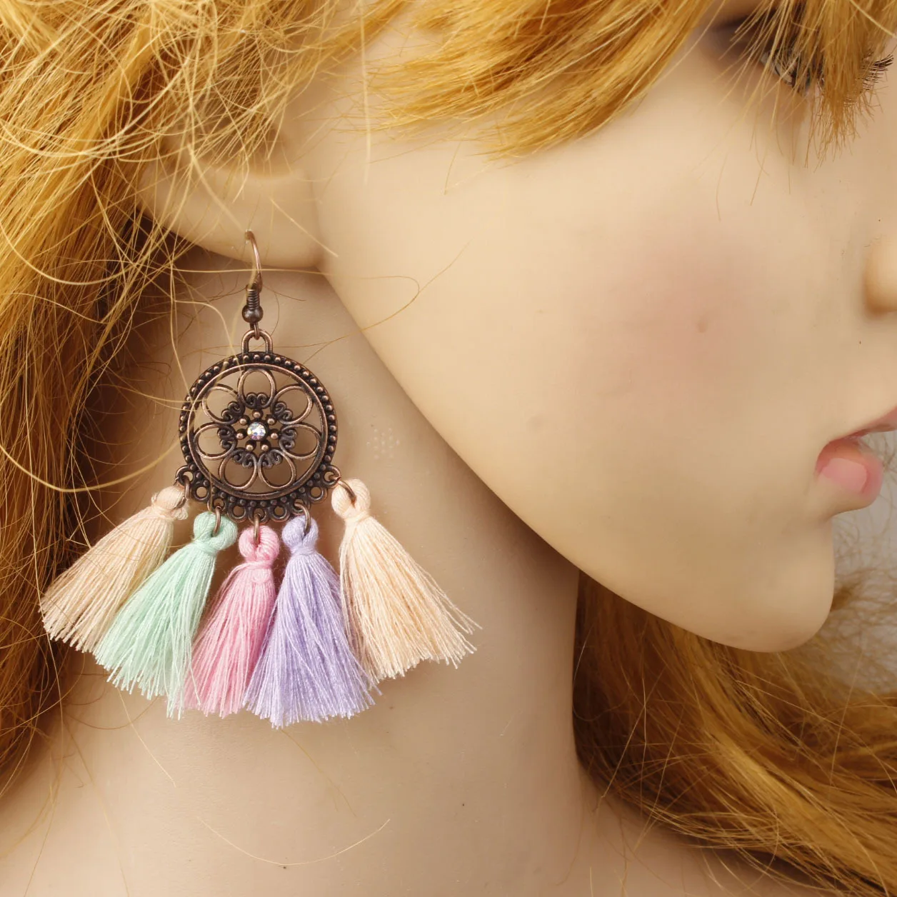 Bohemian Handmade Statement Tassel Earrings for Women Vintage Round Long Drop Earrings Wedding Party Bridal Fringed Jewelry Gift
Bohemian Handmade Statement Tassel Earrings for Women Vintage Round Long Drop Earrings Wedding Party Bridal Fringed Jewelry Gift