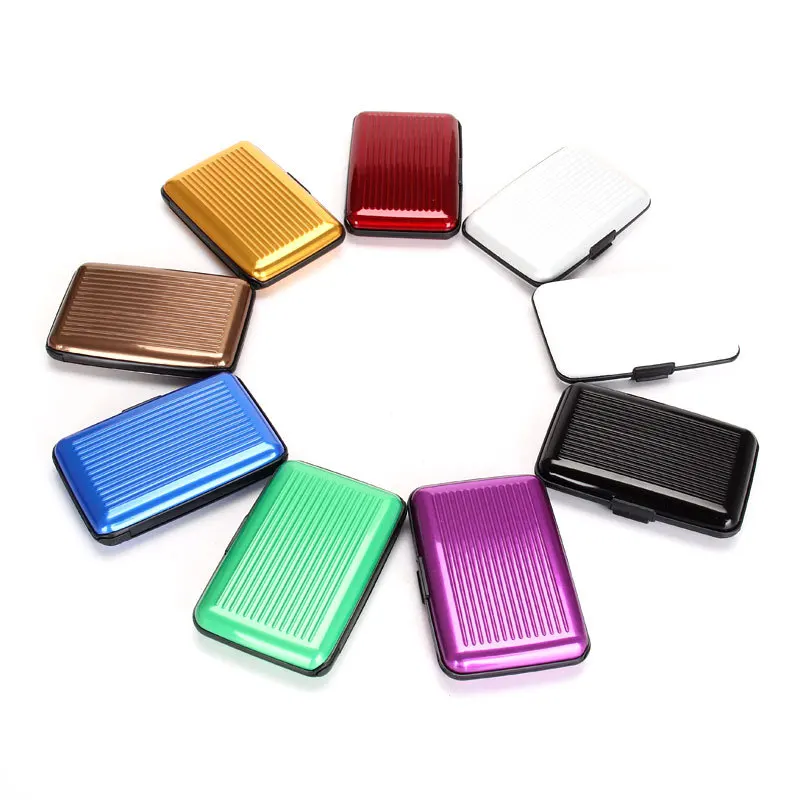 Aluminum Metal Card Case Bank Card Bag ID Credit Card Holder Anti RFID Card Wallet for Men and Women
Aluminum Metal Card Case Bank Card Bag ID Credit Card Holder Anti RFID Card Wallet for Men and Women