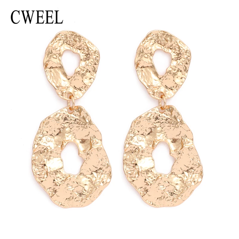CWEEL Vintage Round Drop Earrings for Women Brincos Metal Silver Color Wedding Dangle Statement Earrings Circle Jewelry
CWEEL Vintage Round Drop Earrings for Women Brincos Metal Silver Color Wedding Dangle Statement Earrings Circle Jewelry