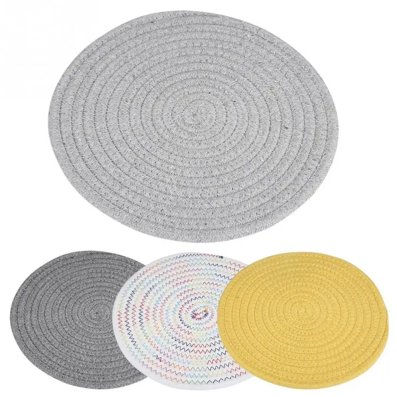 Simple Style Round Weave Placemat Table Mats Dining Napkin Pads Non-Slip Heat Resistant Coaster Cushion Kitchen Party Decoration
Simple Style Round Weave Placemat Table Mats Dining Napkin Pads Non-Slip Heat Resistant Coaster Cushion Kitchen Party Decoration