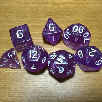 Free shipping NEW SUPER COOL BEAUTIFUL 7pcs/set D4 D6 D8 D10 D10 D12 D20 glitter purple dice for board game accessories
Free shipping NEW SUPER COOL BEAUTIFUL 7pcs/set D4 D6 D8 D10 D10 D12 D20 glitter purple dice for board game accessories