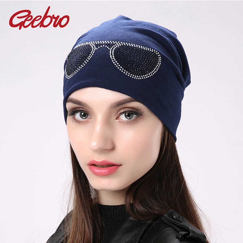 Geebro women's glasses design beanie hats for girls gorras skullies beanies for women knitted female bonnet hat with Rhinestones
Geebro women's glasses design beanie hats for girls gorras skullies beanies for women knitted female bonnet hat with Rhinestones