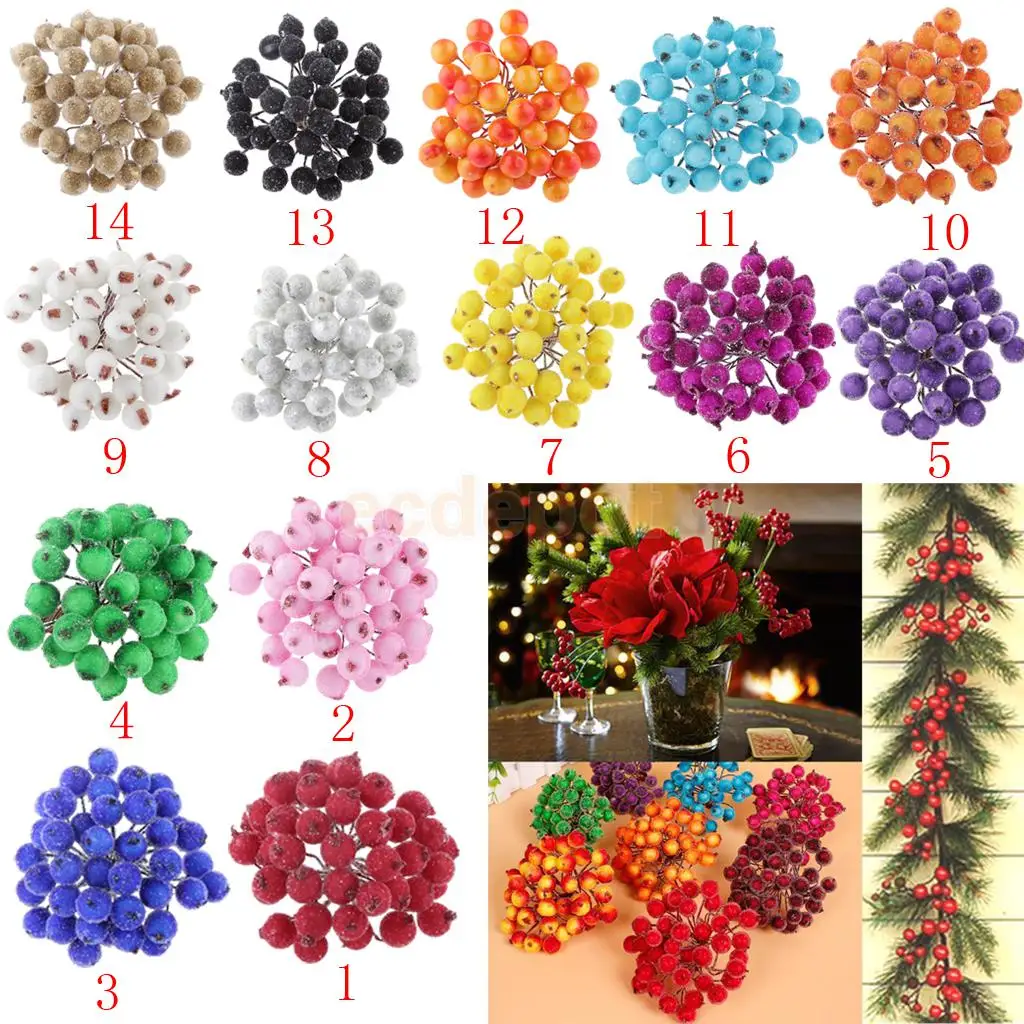 200pcs Mini Christmas Frosted Fruit Berry Holly Artificial Flower for Christmas Home Party DIY Decoration
200pcs Mini Christmas Frosted Fruit Berry Holly Artificial Flower for Christmas Home Party DIY Decoration