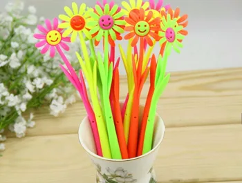mix new sunflower style gel pen cute cartoon stationery prize gift kawaii korea student pen full needle black ink 0.5mm 48pc/lot
mix new sunflower style gel pen cute cartoon stationery prize gift kawaii korea student pen full needle black ink 0.5mm 48pc/lot