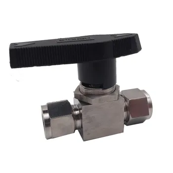 S077 High Pressure 3/8" inch 2 Way Ball Valve Stainless Steel Tubing Fitting for Water, Oil, and Gas with Black Locking Handles
S077 High Pressure 3/8" inch 2 Way Ball Valve Stainless Steel Tubing Fitting for Water, Oil, and Gas with Black Locking Handles