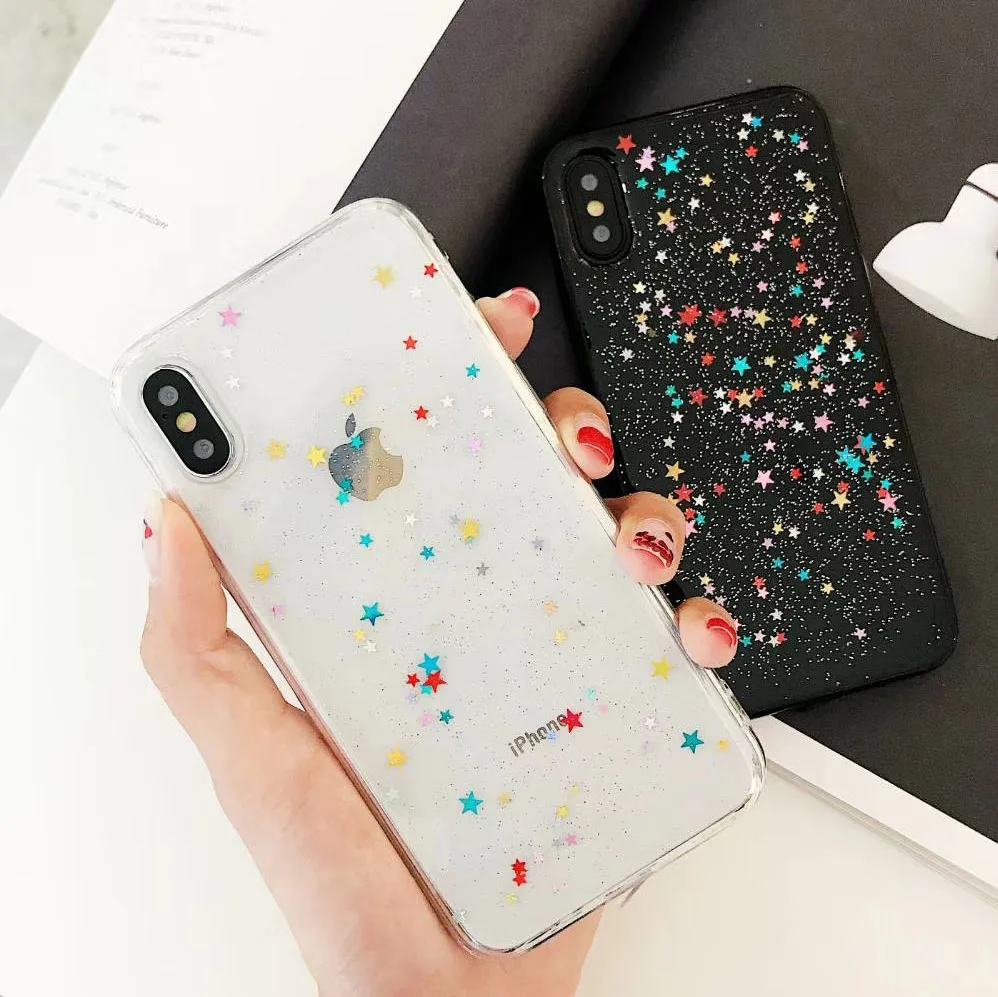 Luxury Glitter Bling Case For iphone 6 6S 7 8 plus Case Colorful Star Cover Shining Powder Phone Cases For iphone XR XS Max
Luxury Glitter Bling Case For iphone 6 6S 7 8 plus Case Colorful Star Cover Shining Powder Phone Cases For iphone XR XS Max
