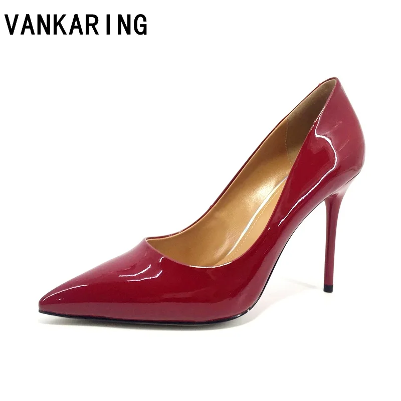 classic design microfiber leather pumps women brand party dress shoes red high heels pointed toe black shoes office lady shoes
classic design microfiber leather pumps women brand party dress shoes red high heels pointed toe black shoes office lady shoes