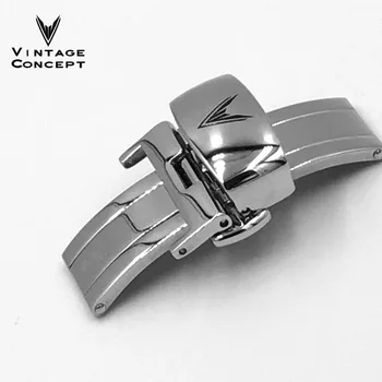 Vintage Concept Hot Sale Butterfly Clasp Stainless Steel Watch Strap Double Press Button Clasp Buckle For 18mm Watch Strap
Vintage Concept Hot Sale Butterfly Clasp Stainless Steel Watch Strap Double Press Button Clasp Buckle For 18mm Watch Strap