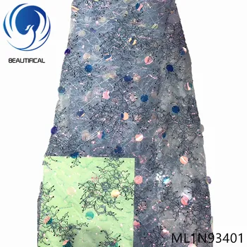 BEAUTIFICAL nigerian lace fabrics 2019 New 3d sequins tulle lace fabric 5yards french lace fabric for dress ML1N934
BEAUTIFICAL nigerian lace fabrics 2019 New 3d sequins tulle lace fabric 5yards french lace fabric for dress ML1N934