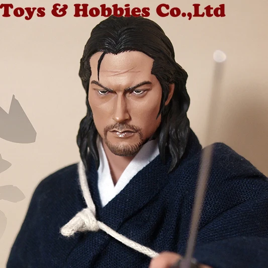 For collection 1/6 Male Head Sculpt Miyamoto Musashi head Carved Model with neck Fit 12'' Solider Figure Male Body
For collection 1/6 Male Head Sculpt Miyamoto Musashi head Carved Model with neck Fit 12'' Solider Figure Male Body