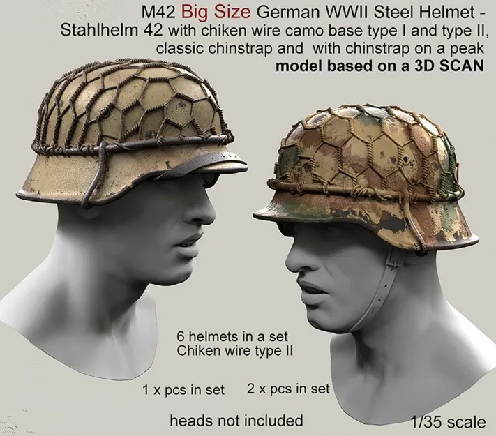 12 PCS / lot 1/35 scale German soldiers helmet WWII miniatures Resin Model Kit figure Free Shipping
12 PCS / lot 1/35 scale German soldiers helmet WWII miniatures Resin Model Kit figure Free Shipping