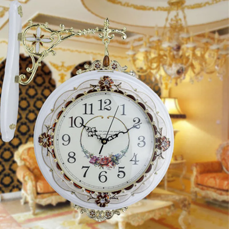 2018 Promotion Klok Clock Wall Free Shipping Dual-sided Bell European Quartz Clock Fashion Silent Geomantic And In Living Room
2018 Promotion Klok Clock Wall Free Shipping Dual-sided Bell European Quartz Clock Fashion Silent Geomantic And In Living Room