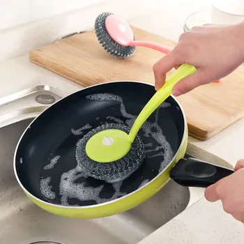 1Pcs Cleaning Brush - Multiple Colour Steel Wool&Stell Ball Handle Brushes - Replaceable Steel Wool Cleaning Dishes And Pots
1Pcs Cleaning Brush - Multiple Colour Steel Wool&Stell Ball Handle Brushes - Replaceable Steel Wool Cleaning Dishes And Pots
