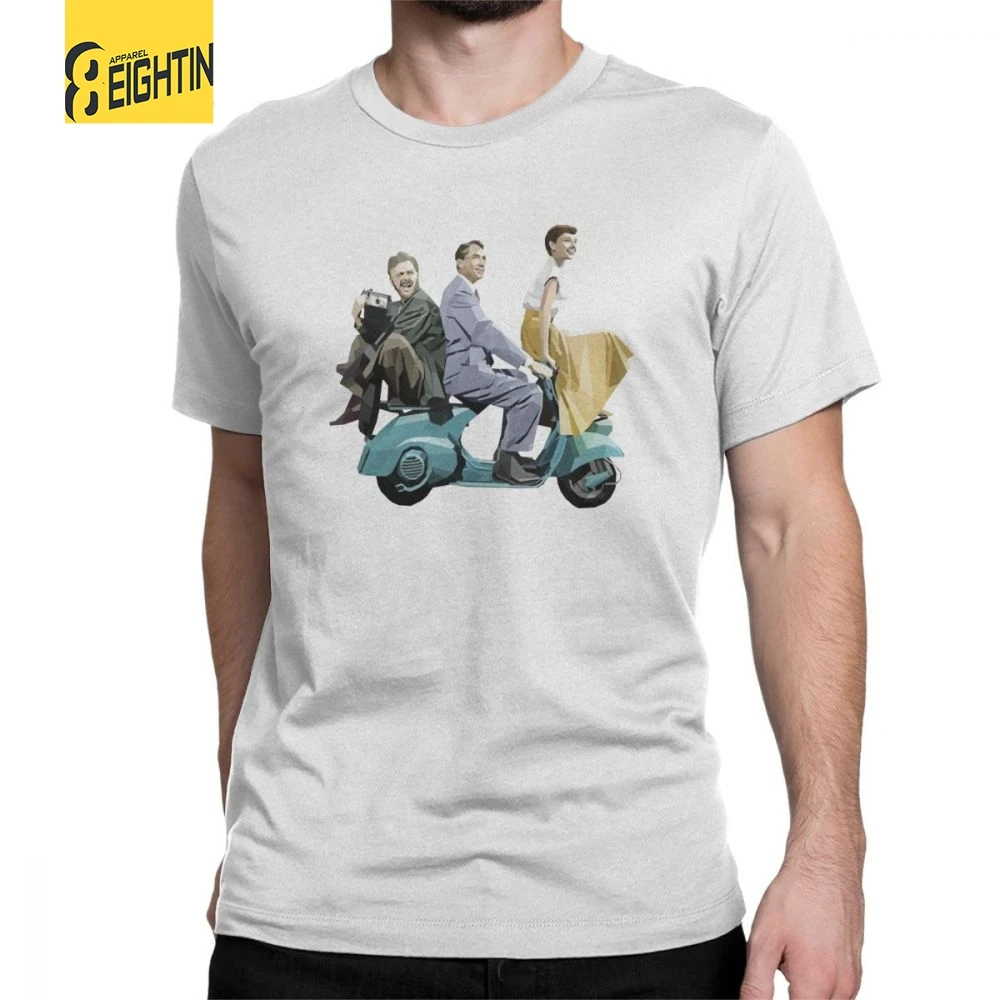 Vespa Scooter Italy Italia Audrey Hepburn Roman Holiday T Shirts Men Normal Clothes Crazy T-Shirt O Neck Pure Cotton Tee Shirt
Vespa Scooter Italy Italia Audrey Hepburn Roman Holiday T Shirts Men Normal Clothes Crazy T-Shirt O Neck Pure Cotton Tee Shirt