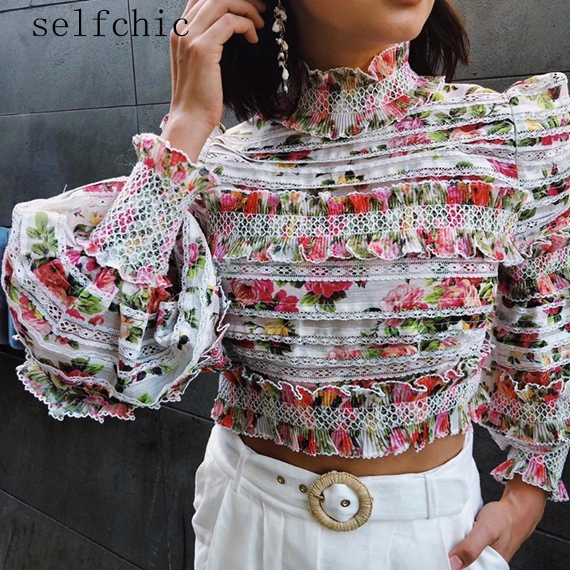 Woman Blouses 2019 Designer Runway Lantern Sleeve Floral Printed Ladies Short Tops Femme
Woman Blouses 2019 Designer Runway Lantern Sleeve Floral Printed Ladies Short Tops Femme