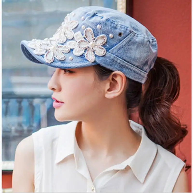 New Retail flower Point drill pearl cowboy denim women baseball cap men Hat rhinestone print Diamond Point gorras snapback
New Retail flower Point drill pearl cowboy denim women baseball cap men Hat rhinestone print Diamond Point gorras snapback