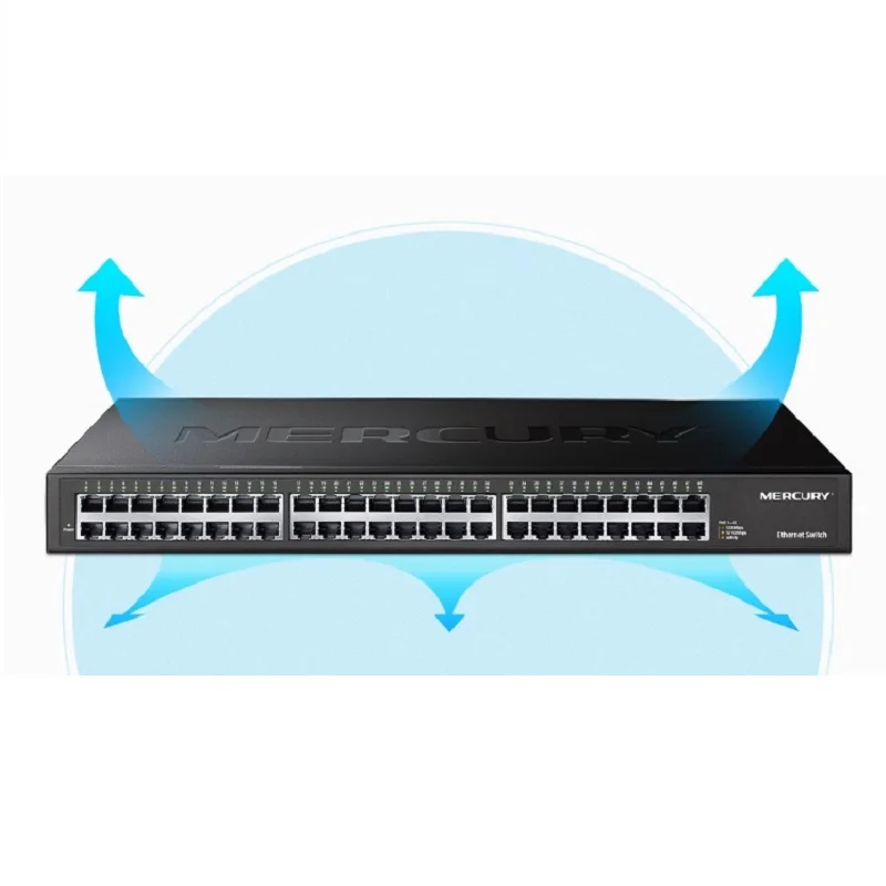 Plug&Play, 48 Ports Desktop Gigabit 1000Mbps Switch Ethernet Network Switch LAN Hub Full or Half duplex Exchange Fast Switch
Plug&Play, 48 Ports Desktop Gigabit 1000Mbps Switch Ethernet Network Switch LAN Hub Full or Half duplex Exchange Fast Switch