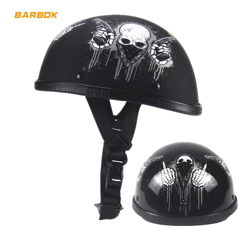 Skull Motorcycle Helmets Open Face Summer Anti-UV Adjustable Straps Sunscreen Up Edge Safe Racing Cycling Motorbike Caps 58-62cm
Skull Motorcycle Helmets Open Face Summer Anti-UV Adjustable Straps Sunscreen Up Edge Safe Racing Cycling Motorbike Caps 58-62cm