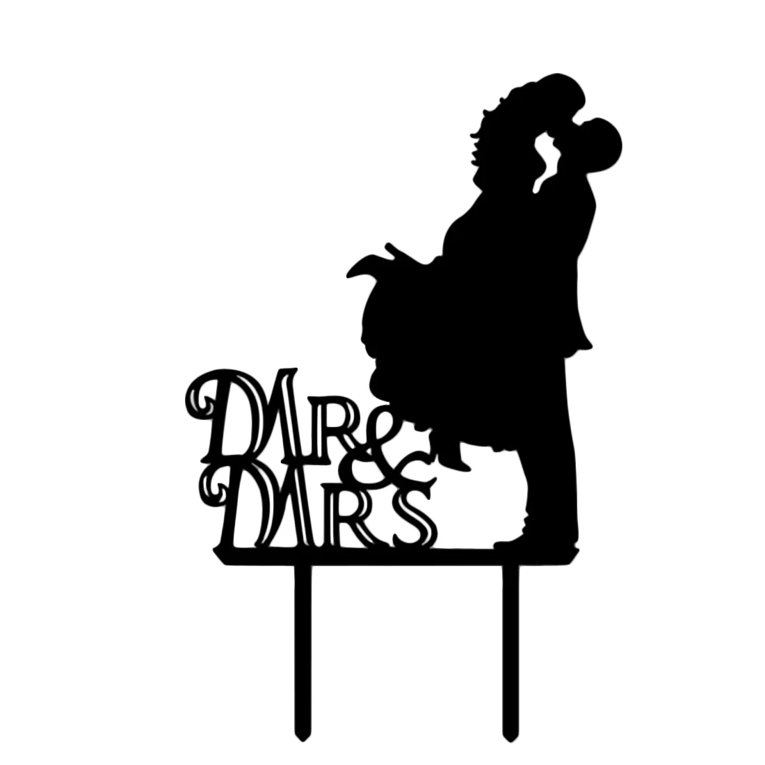 Romantic Bride & Groom Wedding Party Cake Topper Mr & Mrs Cake Decoration Supplies Wedding Decoration - Black
Romantic Bride & Groom Wedding Party Cake Topper Mr & Mrs Cake Decoration Supplies Wedding Decoration - Black