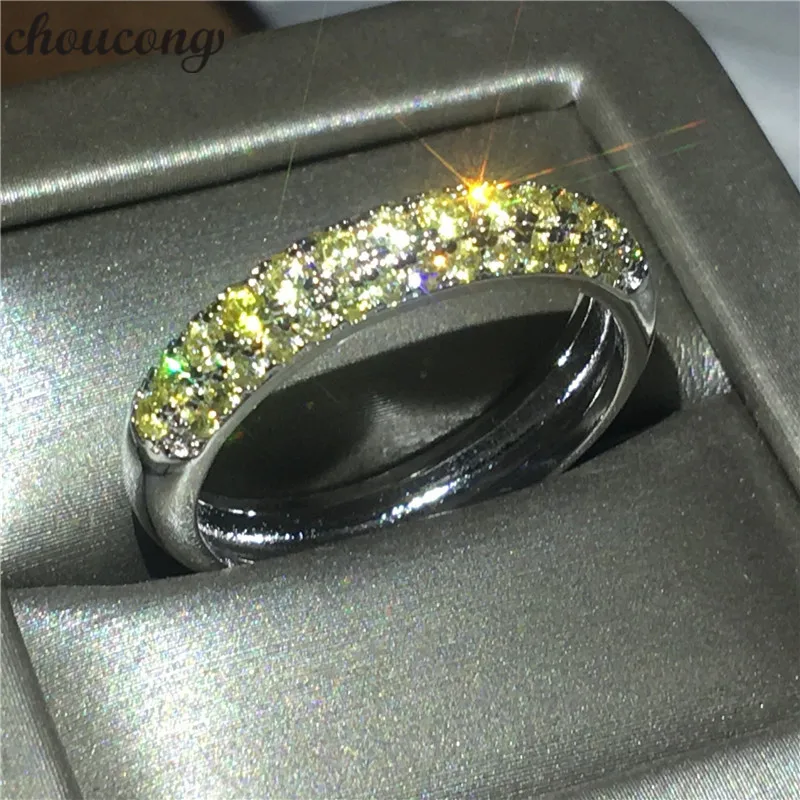 choucong New Fashion anniversary ring AAA zircon crystal 925 silver Engagement Wedding Band Rings For Women Bridal bijoux Gift | Украшения