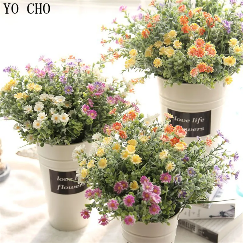 YO CHO fresh small daisy Christmas decor for home artificial plastic chrysanthemum DIY bouquets accessories wedding decoration
YO CHO fresh small daisy Christmas decor for home artificial plastic chrysanthemum DIY bouquets accessories wedding decoration
