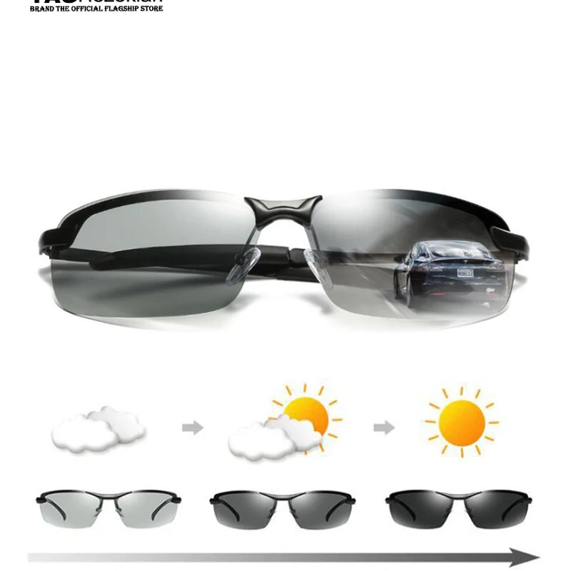 2018 Sunglasses Men's Driver Chameleon Glasses Anti-UV Fashion Tide Super Light Polishing Sunglasses photochromic oculos de sol
2018 Sunglasses Men's Driver Chameleon Glasses Anti-UV Fashion Tide Super Light Polishing Sunglasses photochromic oculos de sol
