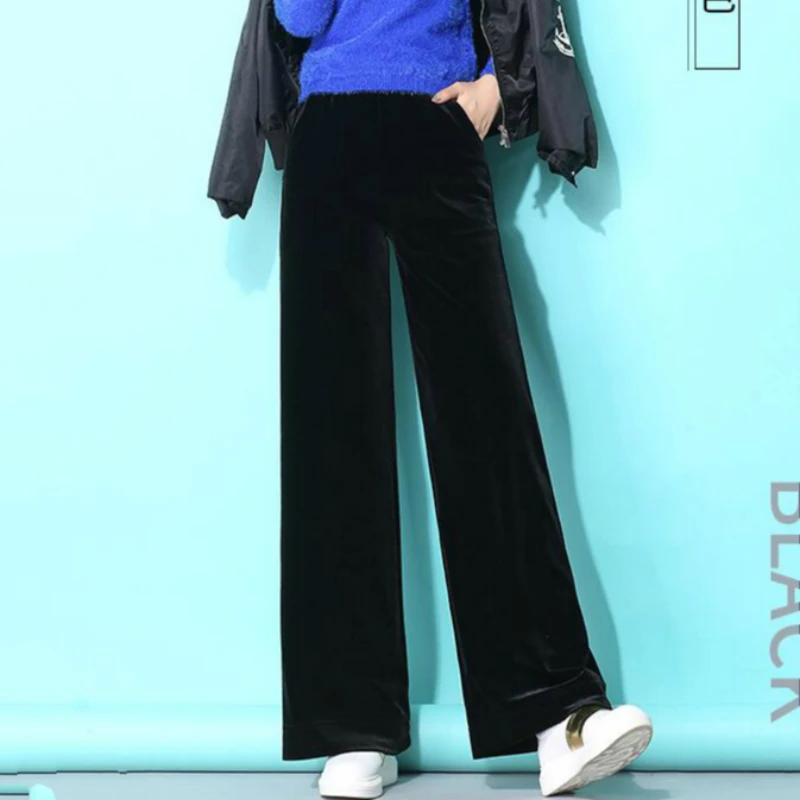 2019 new autumn winter thick snow wear warm plus size Stretch waist brand plus velvet female women girls wide leg pants 79278
2019 new autumn winter thick snow wear warm plus size Stretch waist brand plus velvet female women girls wide leg pants 79278