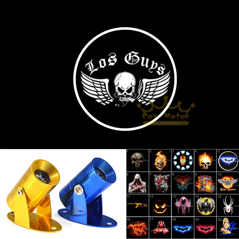 Skull Wings Logo Motorcycle Laser Projector Ghost Shadow Spotlight LED Logo Light
Skull Wings Logo Motorcycle Laser Projector Ghost Shadow Spotlight LED Logo Light