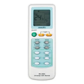 Universal air conditioner remote control RM-3000C for toshiba panasonic sanyo fujitsu lg aux 
Universal air conditioner remote control RM-3000C for toshiba panasonic sanyo fujitsu lg aux
