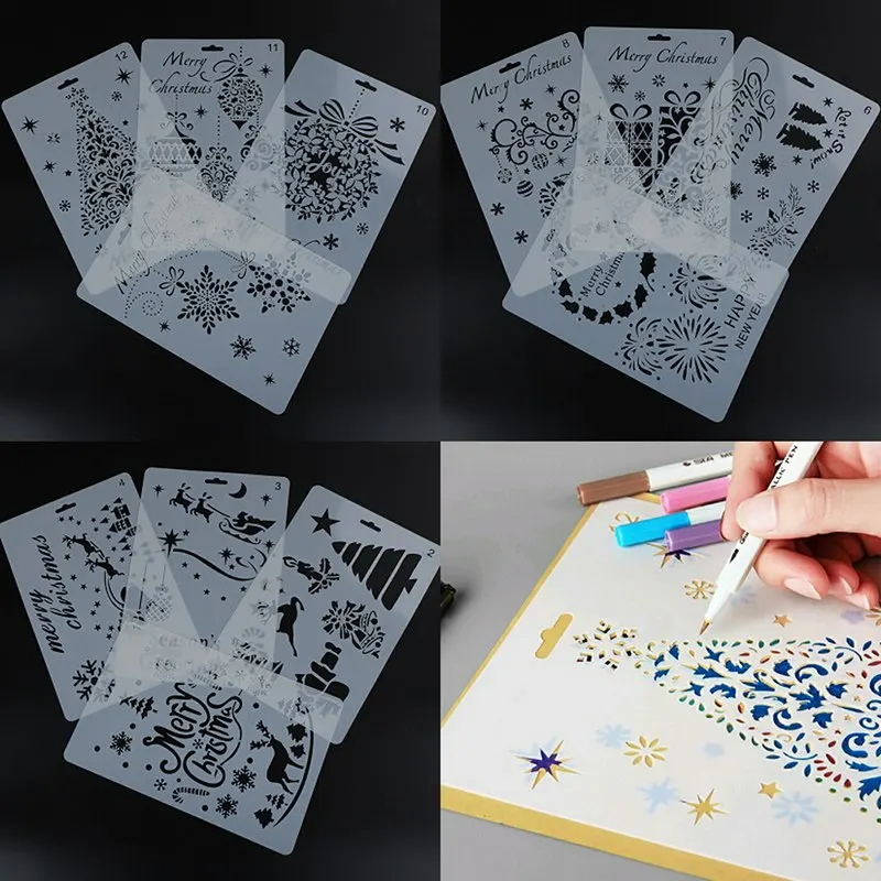 1PC Merry Christmas Template Layering Stencils For Wall Painting Scrapbooking Stamp/Album Decor Embossing Paper Card DIY Craft
1PC Merry Christmas Template Layering Stencils For Wall Painting Scrapbooking Stamp/Album Decor Embossing Paper Card DIY Craft