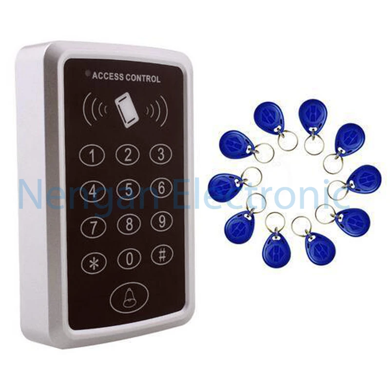 Free shipping Proximity 125KHZ EM RFID Keypad 1000 User One door Access Controller Rfid Door Opener with 10 Key Fob
Free shipping Proximity 125KHZ EM RFID Keypad 1000 User One door Access Controller Rfid Door Opener with 10 Key Fob