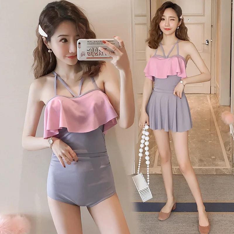 Women's Bathing Suit Plavky Women Bikinis 2019 Woman Bikini One Piece Jumpsuit Female Swimwear New Backless Floral Polyester 
Women's Bathing Suit Plavky Women Bikinis 2019 Woman Bikini One Piece Jumpsuit Female Swimwear New Backless Floral Polyester