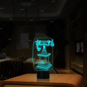 Fule Retro Telephone Night 3d Lamp Novelty Gift Table Creative 3d Night Lamp Kids Room Led Kids Lights Lamps
Fule Retro Telephone Night 3d Lamp Novelty Gift Table Creative 3d Night Lamp Kids Room Led Kids Lights Lamps