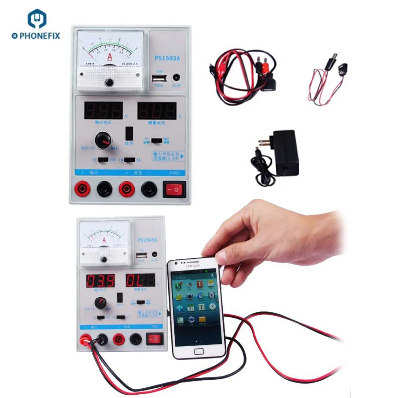 PHONEFIX Adjustable Smart Phone Repair DC Power Supply High Quality Phone Test Machine 15V 3A Output Switching Power Supply
PHONEFIX Adjustable Smart Phone Repair DC Power Supply High Quality Phone Test Machine 15V 3A Output Switching Power Supply