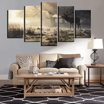 Deer Wall Art Canvas Prints Sunset Winnter Forest Animal Paintings for Dining Room Wall Decor Poster Art Artwork Drop Shipping
Deer Wall Art Canvas Prints Sunset Winnter Forest Animal Paintings for Dining Room Wall Decor Poster Art Artwork Drop Shipping