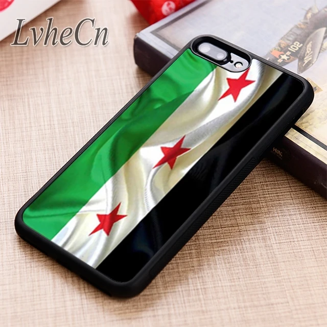 LvheCn Syria line flag phone Case cover For iPhone 5 6 6s 7 8 plus X XR XS max 11 12 Pro Samsung Galaxy S7 edge S8 S9 S10 | Мобильные