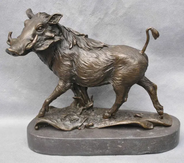 10" Bronze Animal Boar Pig Sus Scrofa Beast Art Sculpture Statue cigarette cooking tools Decoration 100% Brass Bronze
10" Bronze Animal Boar Pig Sus Scrofa Beast Art Sculpture Statue cigarette cooking tools Decoration 100% Brass Bronze