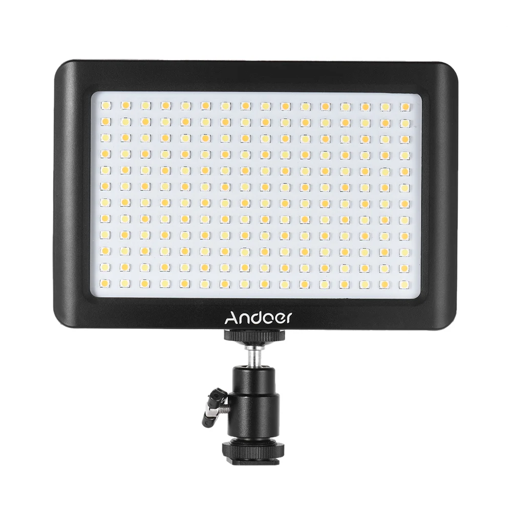 Andoer Mini Portable LED Light Panel Lamp Dimmable Studio Video Photography 3200K/6000K 192pcs Beads for Canon Nikon Camcorder
Andoer Mini Portable LED Light Panel Lamp Dimmable Studio Video Photography 3200K/6000K 192pcs Beads for Canon Nikon Camcorder