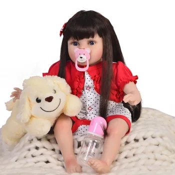 New Design 55cm Silicone baby reborn Boneca Alive Baby Princess In Nice Dress Girls Playmate Toys Child Gifts real looking girls
New Design 55cm Silicone baby reborn Boneca Alive Baby Princess In Nice Dress Girls Playmate Toys Child Gifts real looking girls