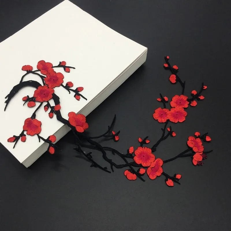 1 Piece 31x22cm Plum Flowers Embroidery Patches Sticker Clothes Wedding Decoration Dress Iron on Sewing Applique Supplier Crafts
1 Piece 31x22cm Plum Flowers Embroidery Patches Sticker Clothes Wedding Decoration Dress Iron on Sewing Applique Supplier Crafts