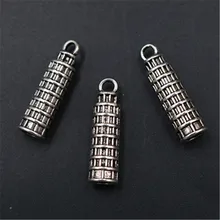 8pcs Antique Silver Color 3D Leaning Tower of Pisa Charm Vintage Necklace Bracelet DIY Metal Jewelry Alloy Pendant A1788
8pcs Antique Silver Color 3D Leaning Tower of Pisa Charm Vintage Necklace Bracelet DIY Metal Jewelry Alloy Pendant A1788