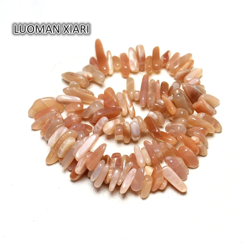 Wholesale AAA 10-15 mm Stick Shape Natural Orange Moonstone Beads Materials Gems Loose Strand 15"DIY Necklace For Jewelry Making
Wholesale AAA 10-15 mm Stick Shape Natural Orange Moonstone Beads Materials Gems Loose Strand 15"DIY Necklace For Jewelry Making