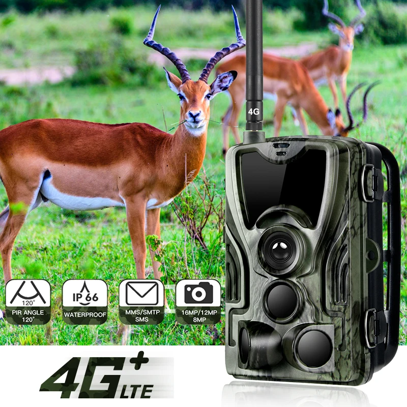 4G MMS Hunting Trail Camera Wildlife Surveillance Infrared Cameras Waterproof 16MP 0.3S Trigger With Battery EU version HC801LTE
4G MMS Hunting Trail Camera Wildlife Surveillance Infrared Cameras Waterproof 16MP 0.3S Trigger With Battery EU version HC801LTE