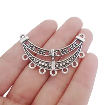 10 x Boho Tribal Chandelier Multi Strand Connector Charms Pendants for Necklace Jewelry Findings 45x27mm
10 x Boho Tribal Chandelier Multi Strand Connector Charms Pendants for Necklace Jewelry Findings 45x27mm